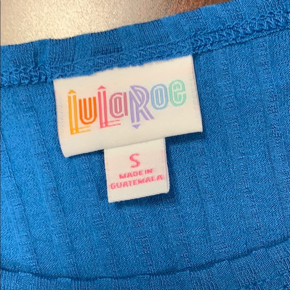 NWT LuLaRoe size S Julia blue piped dress - Picture 3 of 5